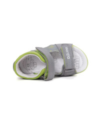 Sandały Dla Chłopca na Lato Szare Zielone DD STEP G075-61722 Dove Grey