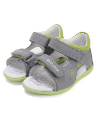 Sandały Dla Chłopca na Lato Szare Zielone DD STEP G075-61722 Dove Grey