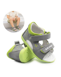 Sandały Dla Chłopca na Lato Szare Zielone DD STEP G075-61722 Dove Grey