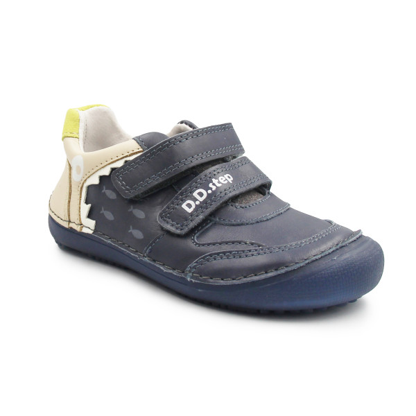 Chłopięce Buty Na Jesień Trzewiki Barefoot DD STEP S063-52328BM Royal Blue