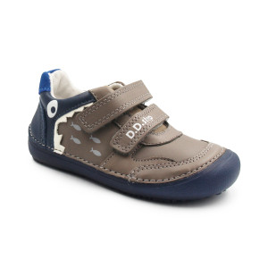 Chłopięce Buty Na Wiosnę Barefoot Brązowe Świecące w Ciemności DD STEP S063-52328AM+ Chocolate