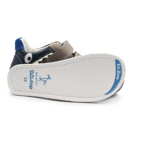 Chłopięce Buty Na Wiosnę Barefoot Brązowe Świecące w Ciemności DD STEP S063-52328AM+ Chocolate