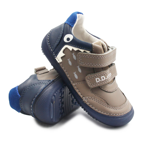 Chłopięce Buty Na Jesień Barefoot Brązowe DD STEP S063-52328AM+ Chocolate