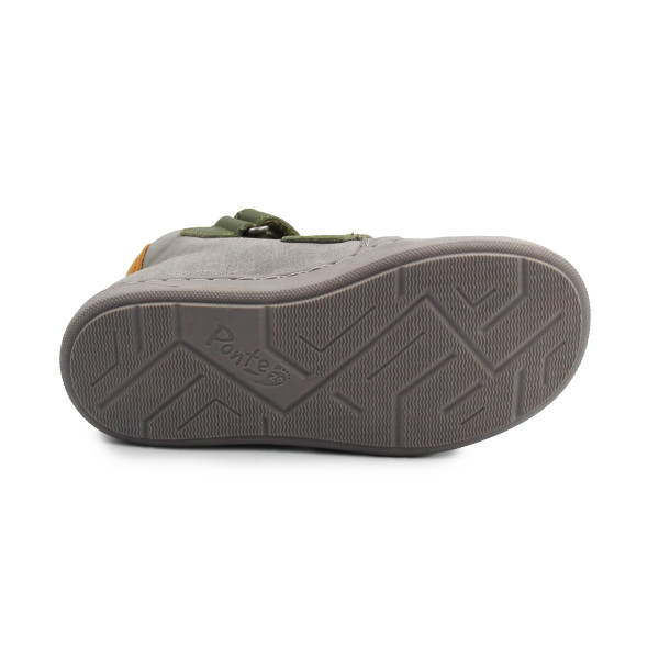 Buty Na Wiosnę Dla Chłopczyka z Pingwinkiem za Kostkę Trzewiki PONTE DA06-5-2863 Dark Grey