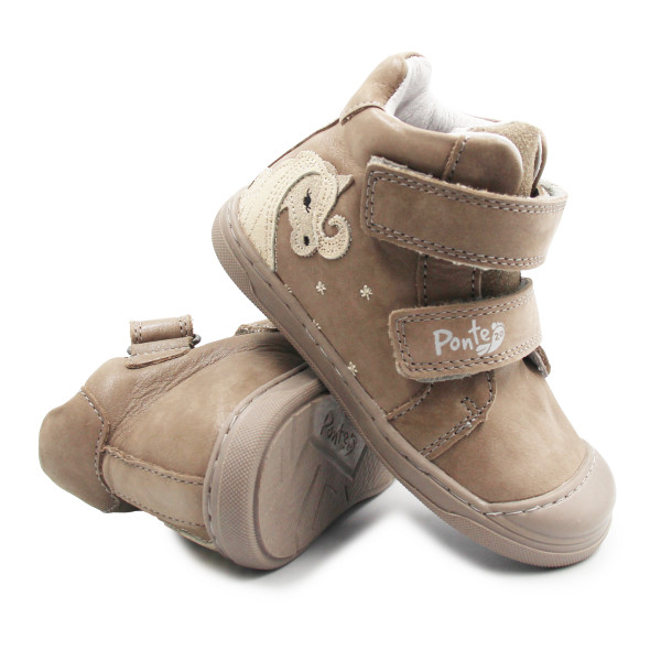 Buty Na Jesień z Jednorożcem za Kostkę Brązowe PONTE DA06-5-2678AU Bronze