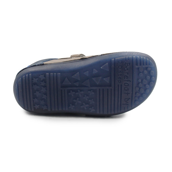 Chłopięce Buty Na Wiosnę Barefoot Brązowe Świecące w Ciemności DD STEP S063-52328AM+ Chocolate