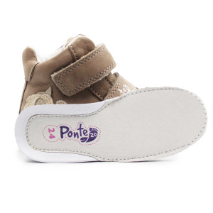 Buty Na Jesień z Jednorożcem za Kostkę Brązowe PONTE DA06-5-2678AU Bronze