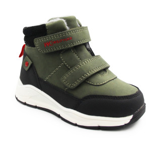 Ocieplane Buty Dziecięce Dla Chłopca na Jesień i Zimę Wojtyłko 1Z26092 Zielony