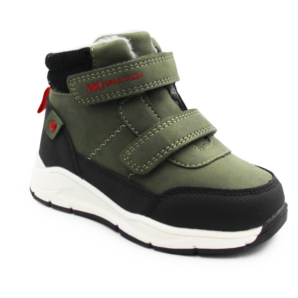 Ocieplane Buty Dziecięce Dla Chłopca na Jesień i Zimę Wojtyłko 1Z26092 Zielony