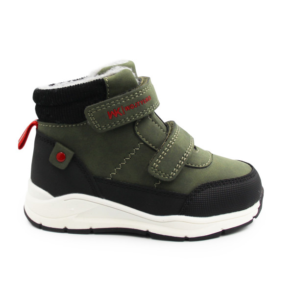 Ocieplane Buty Dziecięce Dla Chłopca na Jesień i Zimę Wojtyłko 1Z26092 Zielony
