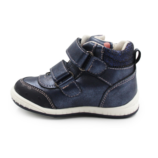 Dziewczęce Buty Na Wiosnę Błyszczące Wojtyłko 1T26082 Granat