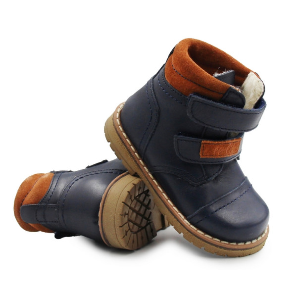 Trzewiki dla chłopca na zimę ocieplane wełną Emel ev 2447A-12