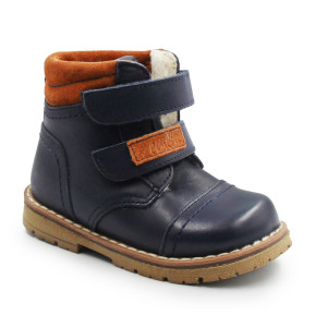 Trzewiki dla chłopca na zimę ocieplane wełną Emel ev 2447A-12