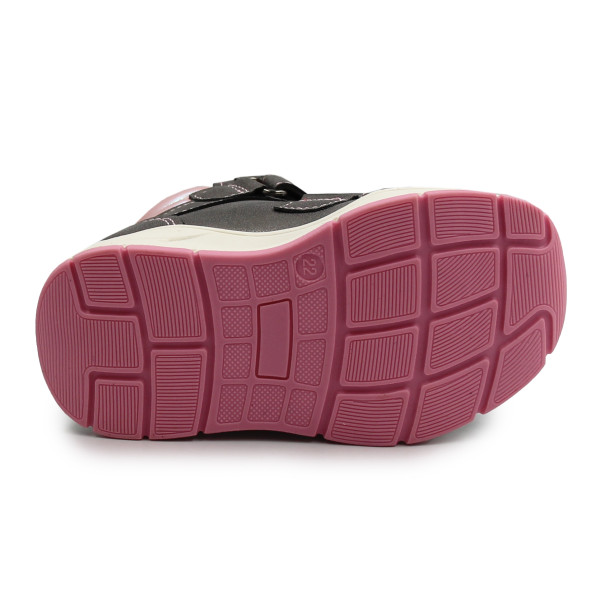 Zimowe Buty Dla Dziewczynek Na Rzep Ocieplane Wojtyłko 1Z26090 Szary