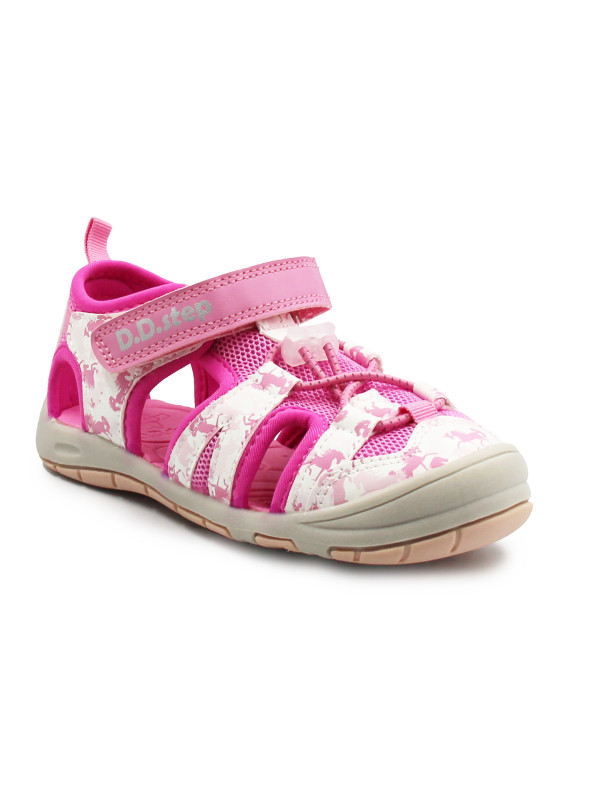 Różowe Sandały Do Wody Dla Dziewczynek w Jednorożce DD STEP G065-61146DM Hot Pink