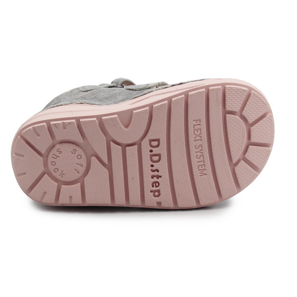Buty Na Zimę Dla Dziewczynek Ocieplane Wnętrze Srebrne DD STEP S071-52810V Grey