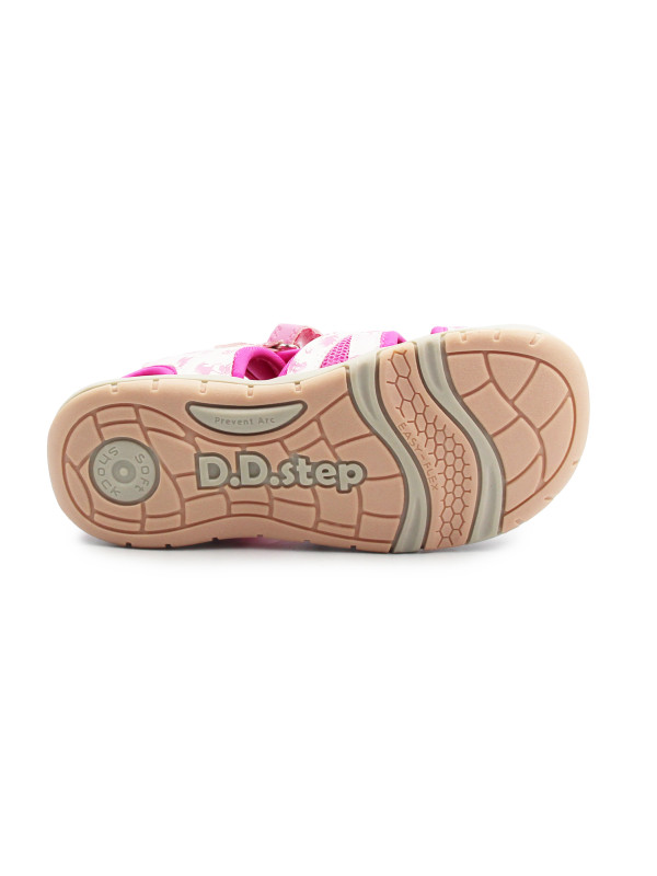 Różowe Sandały Do Wody Dla Dziewczynek w Jednorożce DD STEP G065-61146DM Hot Pink