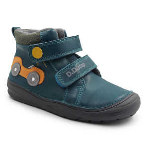 Ocieplane Buty Dla Chłopców Traktor Ciepłe Kozaki DD STEP  S071-52771AMO Sea Green