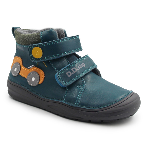 Ocieplane Buty Dla Chłopców Traktor Ciepłe Kozaki DD STEP  S071-52771AMO Sea Green