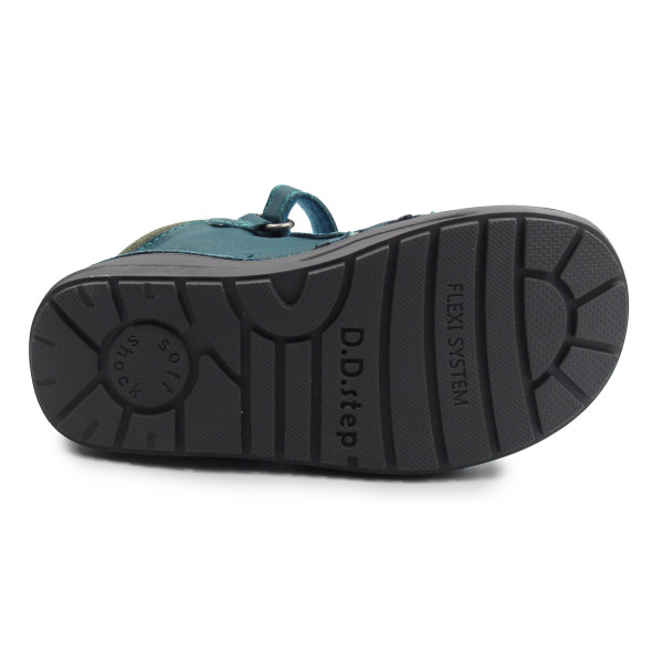 Ocieplane Buty Dla Chłopców Traktor Ciepłe Kozaki DD STEP  S071-52771AMO Sea Green