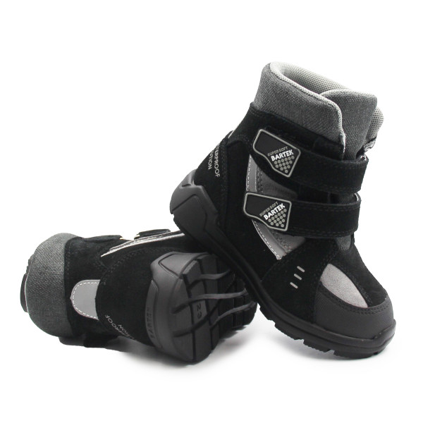 Wodoodporne Buty Dla Chłopca na Jesień i Zimę Czarne Bartek 88006-71