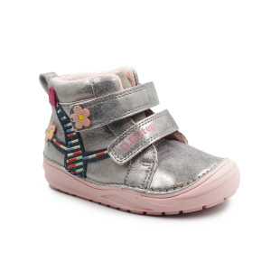 Buty Na Zimę Dla Dziewczynek Ocieplane Wnętrze Srebrne DD STEP S071-52810V Grey