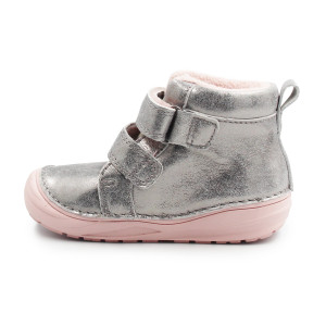 Buty Na Zimę Dla Dziewczynek Ocieplane Wnętrze Srebrne DD STEP S071-52810V Grey