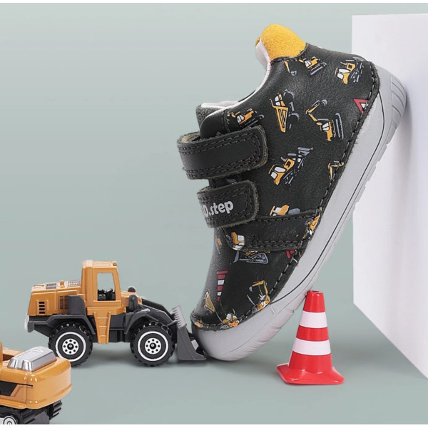 Buty Na Wiosnę Dla Chłopczyka Barefoot w Koparki DD STEP S070-52480A Dark Grey