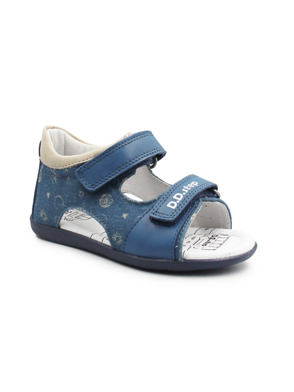 Niebieskie Sandały Dla Chłopca DD STEP G075-61722AM Royal Blue
