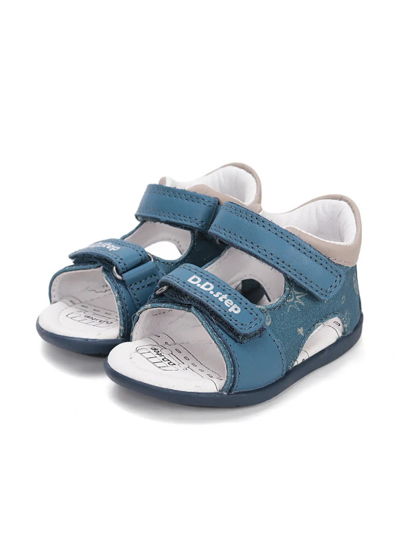 Niebieskie Sandały Dla Chłopca DD STEP G075-61722AM Royal Blue