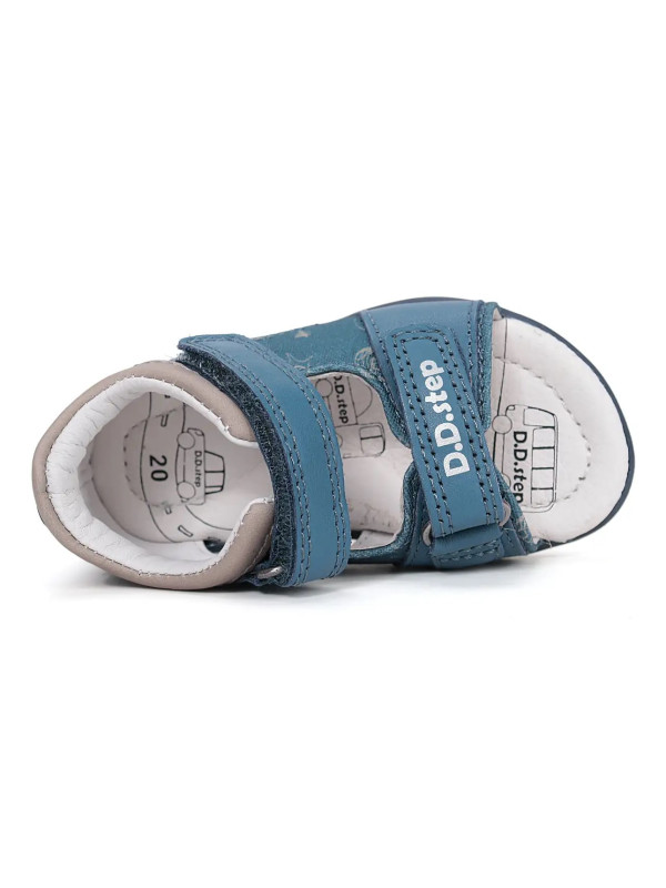 Niebieskie Sandały Dla Chłopca DD STEP G075-61722AM Royal Blue