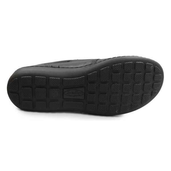 Buty na jesień dla seniorek ze skóry naturalnej Helios 463K czarny