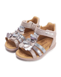 Sandałki Dla Dziewczynek Motylki i Kwiatuszki DD STEP G075-61335A Rose Gold