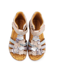 Sandałki Dla Dziewczynek Motylki i Kwiatuszki DD STEP G075-61335A Rose Gold