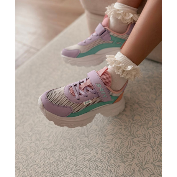 Buty Do Szkoły Dla Dziewczynek Sportowe Adidasy z Siatką Bartek 87008-16