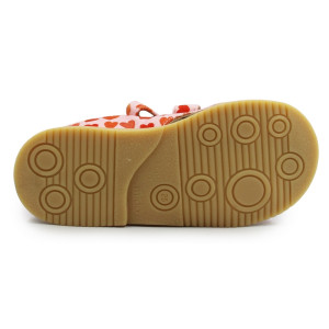 Różowe Kapcie Dla Dziewczynek w Serduszka Obcas Thomasa Mido 816 Love Rose