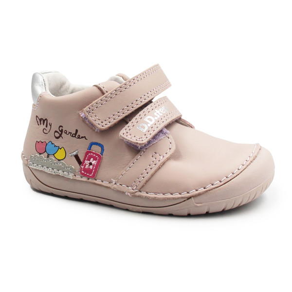 Różowe Buty Dla Dziewczynek Na Wiosnę Elastyczne Barefoot DD STEP S070-51253AT