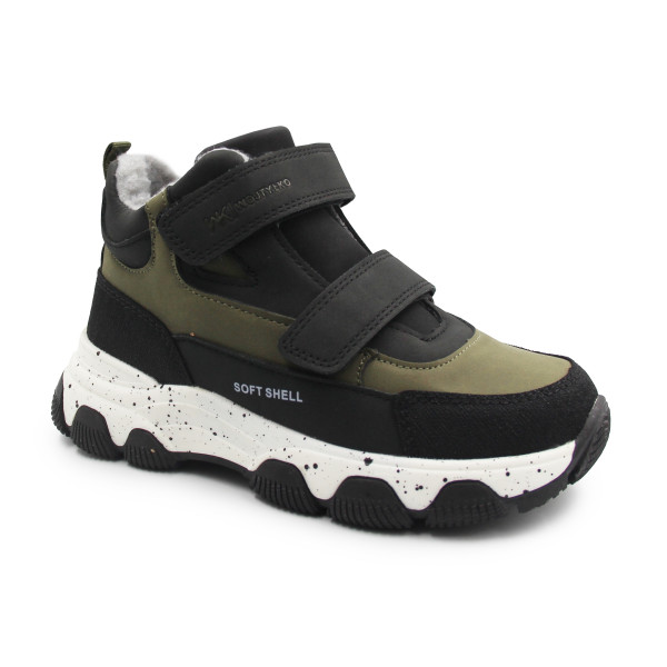 Ocieplane Buty Chłopięce na Jesień i Zimę Młodzieżowe Wojtyłko 5Z26103 Zielony