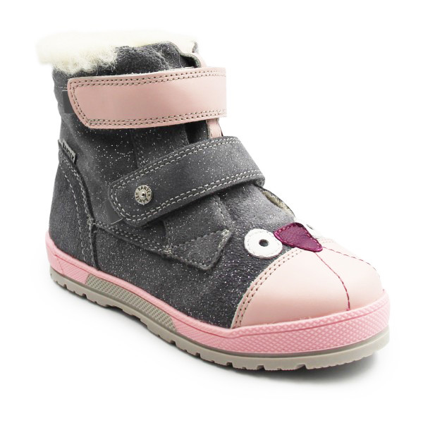 Buty Zimowe Dla Dziewczynek Ocieplane Wełną Bartek 84007-70