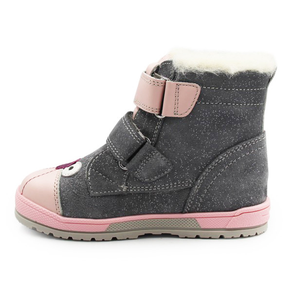 Buty Zimowe Dla Dziewczynek Ocieplane Wełną Bartek 84007-70