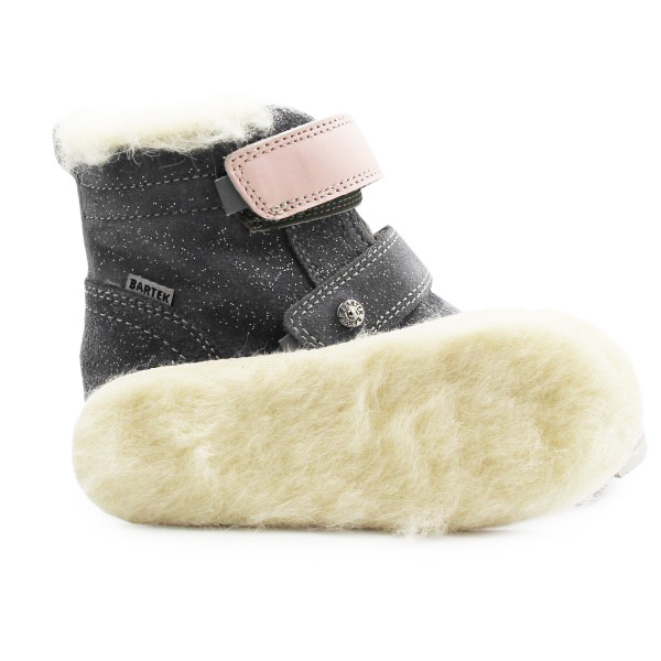 Buty Zimowe Dla Dziewczynek Ocieplane Wełną Bartek 84007-70