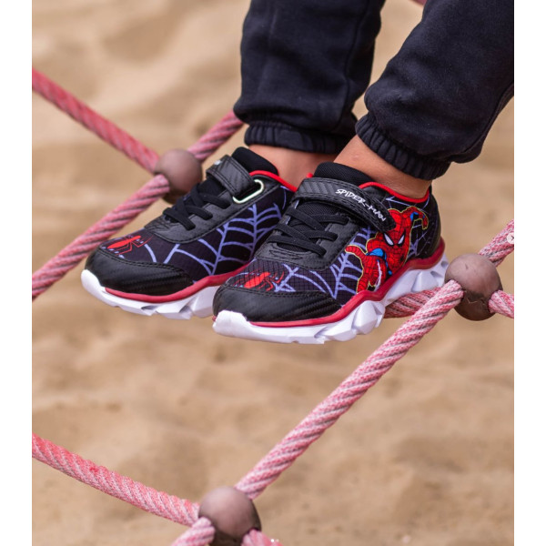 Sportowe Buty Do Szkoły Dla Chłopca Spider Man Bartek 87010-11 LED