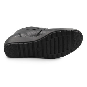 Damskie Buty Eleganckie Na Jesień i Zimę Ocieplane Wojtyłko 7ZB24008C Czarny