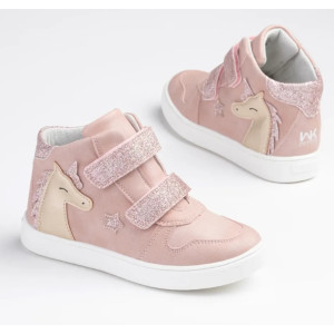Brokatowe buciki dla dziewczynek na wiosnę jednorożec Wojtyłko 1T26080