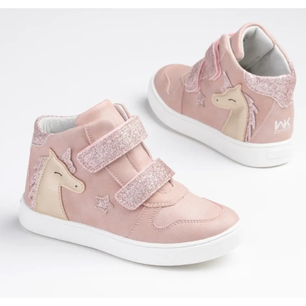 Brokatowe buciki dla dziewczynek na wiosnę jednorożec Wojtyłko 1T26080