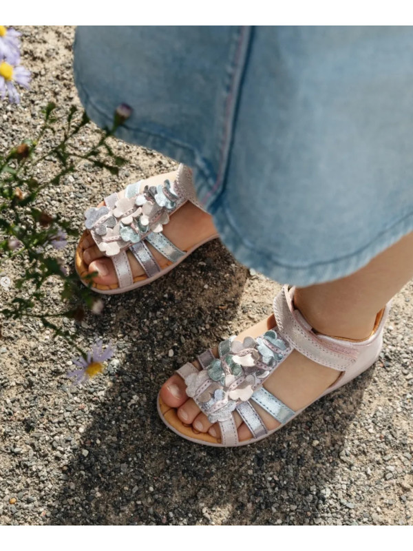 Sandałki Dla Dziewczynek Motylki i Kwiatuszki DD STEP G075-61335A Rose Gold