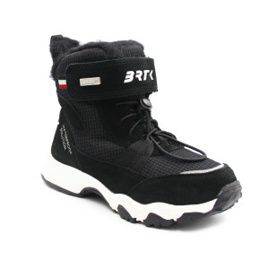 Dziecięce Buty Zimowe Ocieplane Czarne Wodoodporne Bartek 86307-81