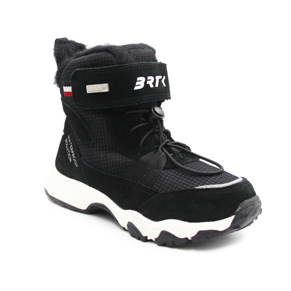 Dziecięce Buty Zimowe Ocieplane Czarne Wodoodporne Bartek 86307-81