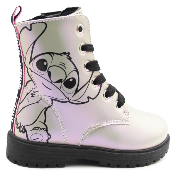Holograficzne Buty Dla Dziewczynek Na Jesień z Ocieplanym Kocykiem Kozaki Stitch Bartek 88009-19