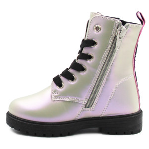 Holograficzne Buty Dla Dziewczynek Na Jesień z Ocieplanym Kocykiem Kozaki Stitch Bartek 88009-19